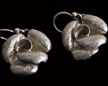 Aretes Rosas en Plata